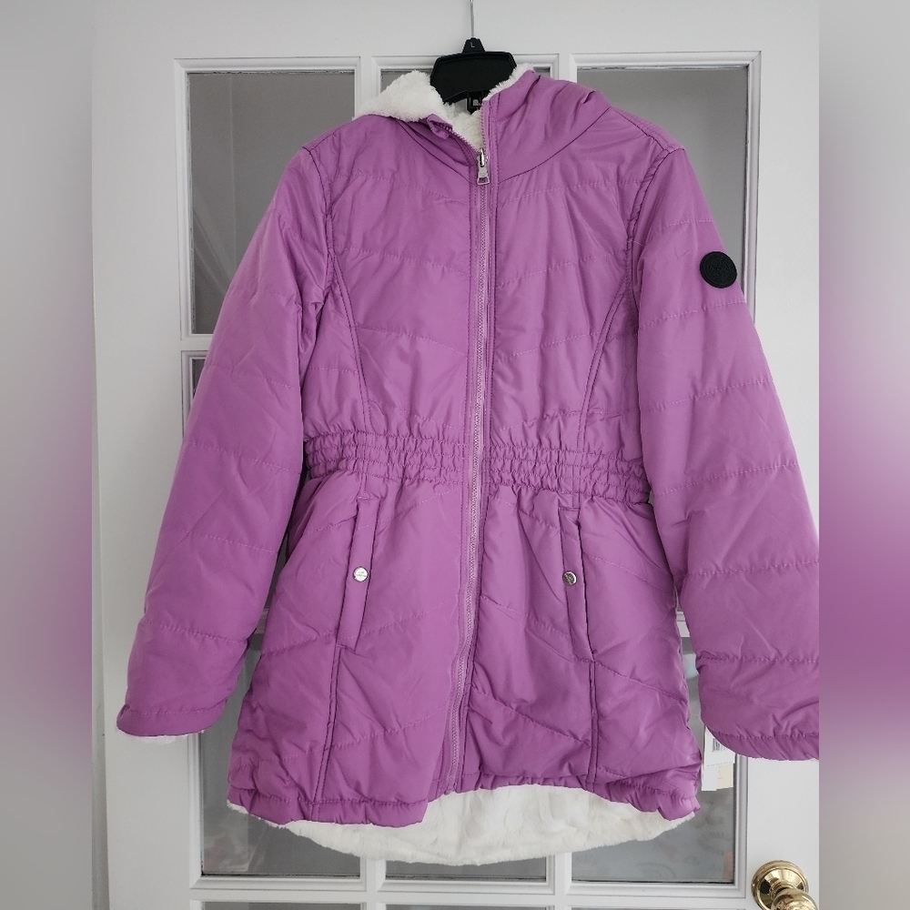 Madden Girl women's juniors reversible anorak jacket size L NWT